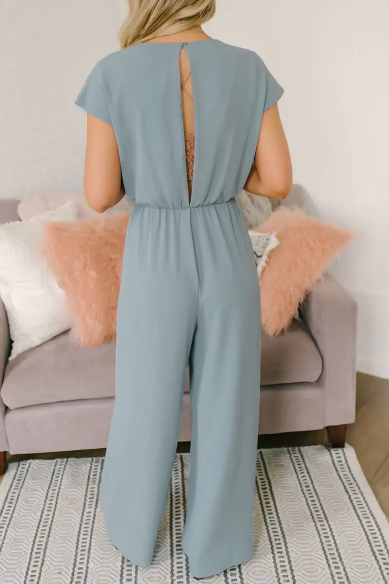 Women's Button-Down Jumpsuit – Comfortable All-Day Wear